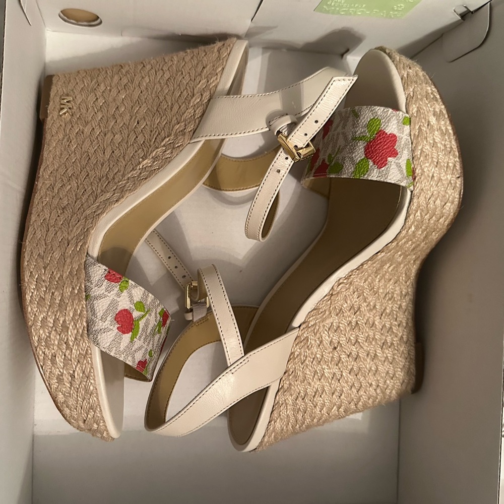 Michael Kors Red Rose Wedges